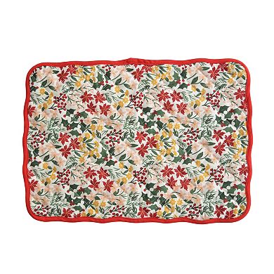 St. Nicholas Square® Border Print Quilted Reversible Placemat