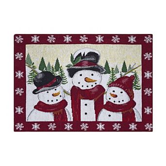 St. Nicholas Square® Yuletide Tapestry Snowman Placemats
