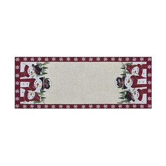 St. Nicholas Square® Yuletide Snowman Tapestry Runner