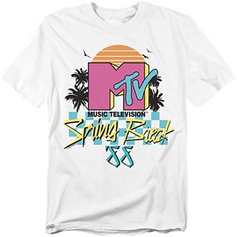 Big & Tall Original & Unrestored MTV Spring Break Checkerboard Graphic Tee