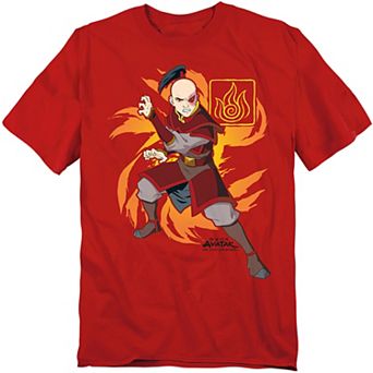 Big & Tall Original & Unrestored Avatar The Last Airbender Zuko Flame Graphic Tee