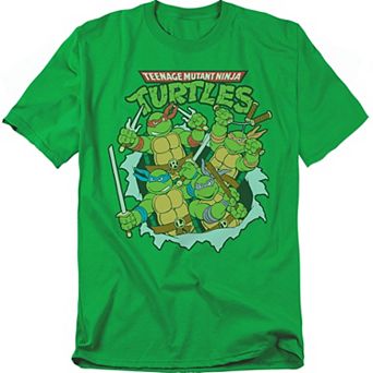 Big & Tall Original & Unrestored Teenage Mutant Ninja Turtles Group Graphic Tee