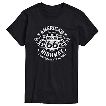 Big & Tall America's Highway Route 66 Graphic Tee