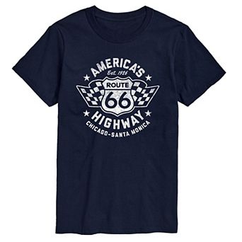 Big & Tall America's Highway Route 66 Graphic Tee