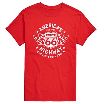Big & Tall America's Highway Route 66 Graphic Tee