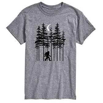 Big & Tall Night Woods Sasquatch Graphic Tee