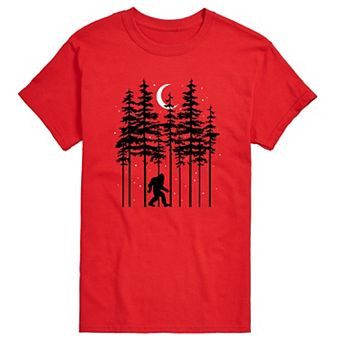 Big & Tall Night Woods Sasquatch Graphic Tee