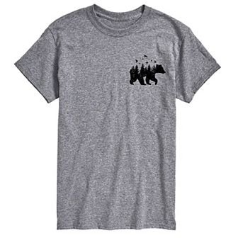 Big & Tall Forest Bear Graphic Tee