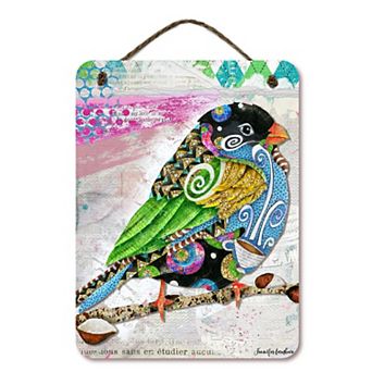 COURTSIDE MARKET Vibrant Cafe Swirly Bird Wall Decor