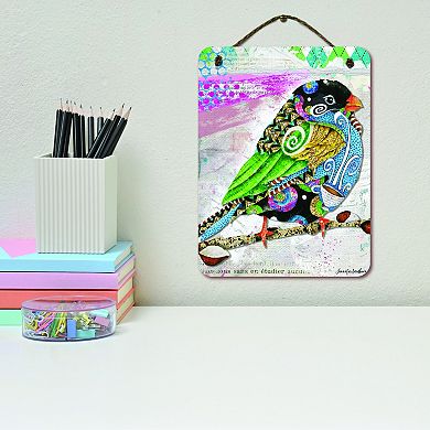 COURTSIDE MARKET Vibrant Cafe Swirly Bird Wall Decor