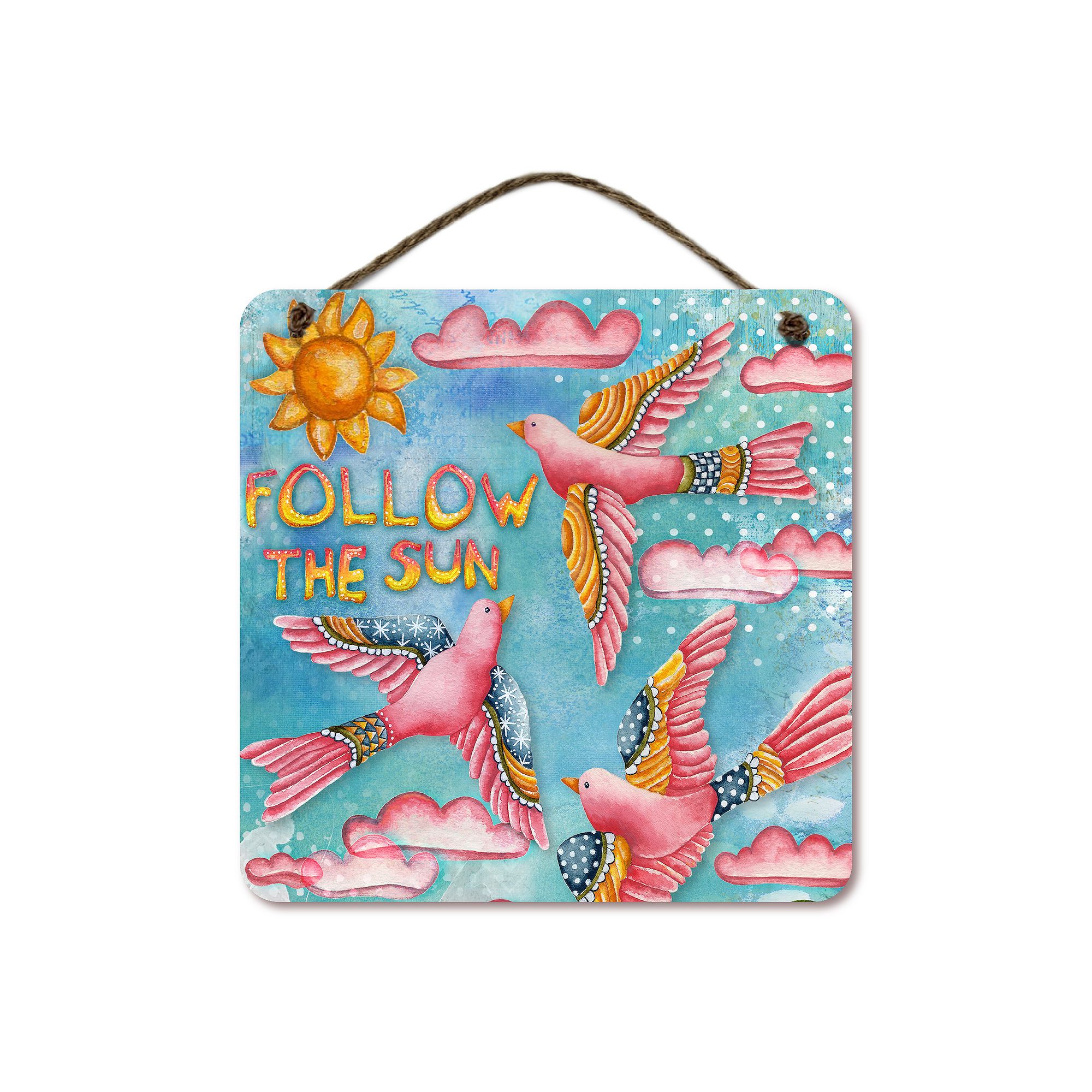 COURTSIDE MARKET Follow The Sun Wall Decor, Multi Color