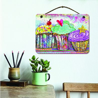 COURTSIDE MARKET Dream Happy Cupcakes Wall Decor
