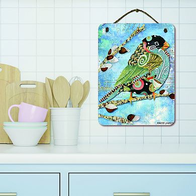 COURTSIDE MARKET Cafe Swirly Bird Wall Decor