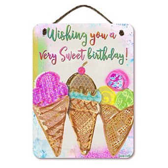 COURTSIDE MARKET Very Sweet Birthday Wall Decor