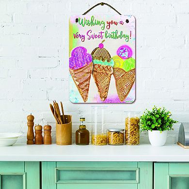 COURTSIDE MARKET Very Sweet Birthday Wall Decor