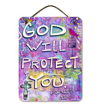 COURTSIDE MARKET God Will Protect Wall Decor