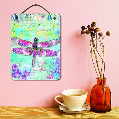 COURTSIDE MARKET Glow Dragonfly Wall Decor