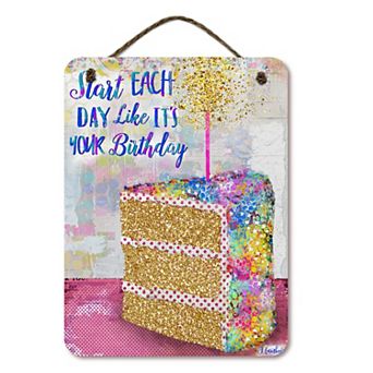 COURTSIDE MARKET Cake Slice Wall Decor