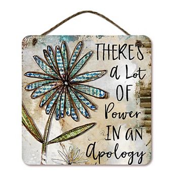 COURTSIDE MARKET Power Apology Wall Decor