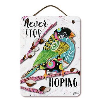 COURTSIDE MARKET Never Stop Hoping Wall Decor