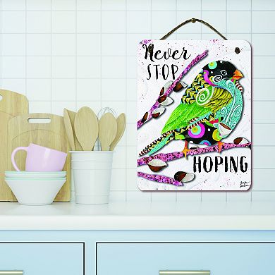 COURTSIDE MARKET Never Stop Hoping Wall Decor