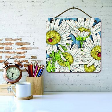 COURTSIDE MARKET Blooming Daisies Hanging Wall Decor