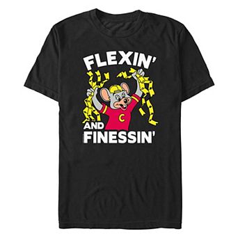 Big & Tall Chuck E. Cheese Flexin' and Finessin' Graphic Tee