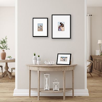 Americanflat 3-Piece Gallery Wall Frame Set with Oversized Mats