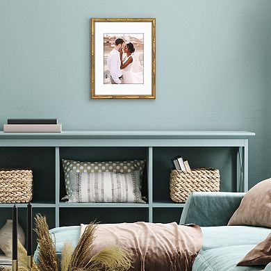 Americanflat Gold Faux Bamboo Design Frame