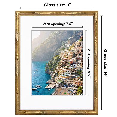 Americanflat Gold Faux Bamboo Design Frame