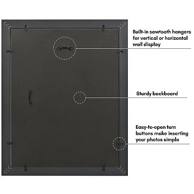 Americanflat Metallic 11" x 14" Frame with Oversized Mat