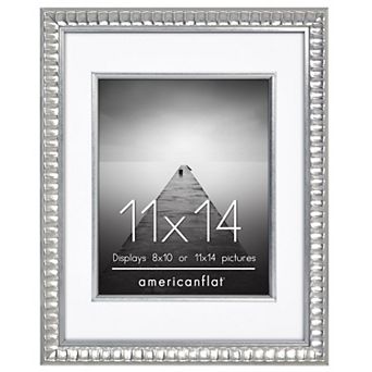Americanflat Metallic 11" x 14" Frame with Oversized Mat