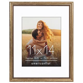 Americanflat Gold Vintage Frame with Oversized Mat