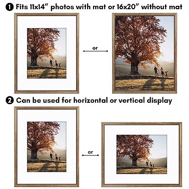 Americanflat Gold Vintage Frame with Oversized Mat