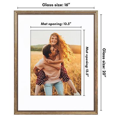 Americanflat Gold Vintage Frame with Oversized Mat