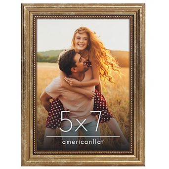 Americanflat Gold Vintage Frame with Beaded Accents