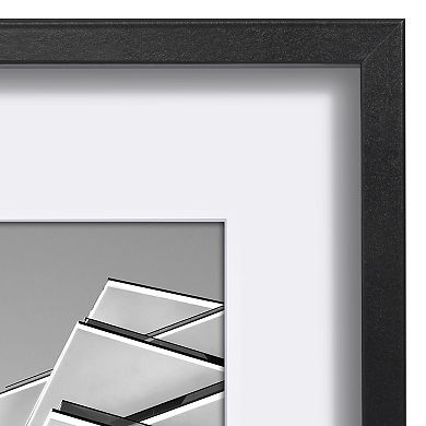 Americanflat 3-Piece Black Modling Frame Set with Oversized Mats