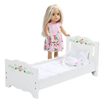 Badger Basket 18-inch Doll with Bed & Bedding Set