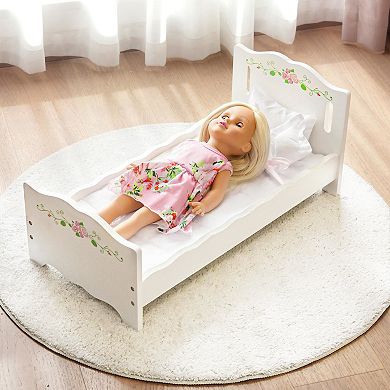 Badger Basket 18-inch Doll with Bed & Bedding Set