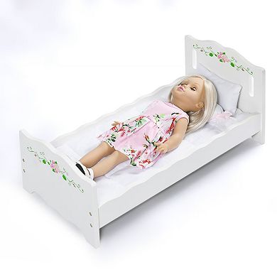 Badger Basket 18-inch Doll with Bed & Bedding Set