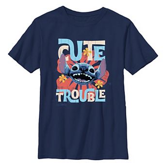 Disney's Lilo & Stitch Cute Trouble Boys 8-20 Graphic Tee