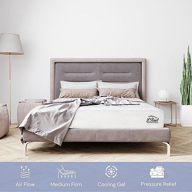 L'Baiet 8-Inch Medium Firm Gel Memory Foam Mattress