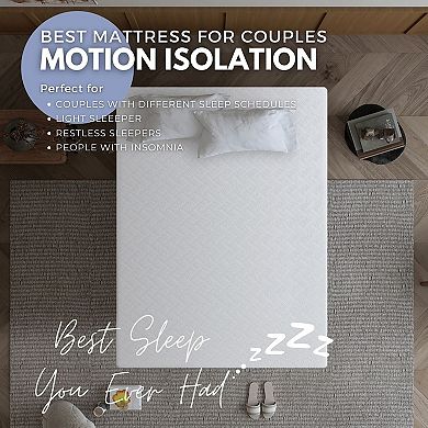 L'Baiet 8-Inch Medium Firm Gel Memory Foam Mattress