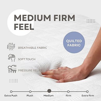 L'Baiet 10-Inch Medium Firm Gel Memory Foam Mattress