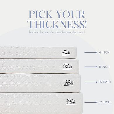 L'Baiet 10-Inch Medium Firm Gel Memory Foam Mattress