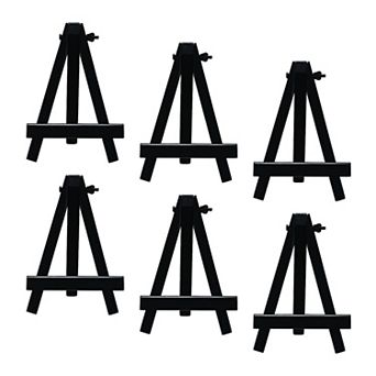 Malden 6-Pack Black Wood Easel