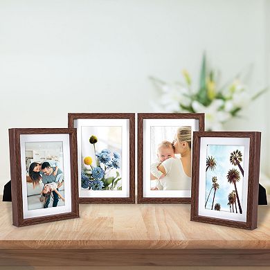 Malden 4-Pack 4" x 6" Matted Photo Frames