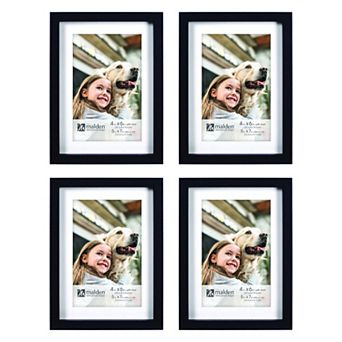 Malden 4-Pack 4" x 6" Matted Photo Frames