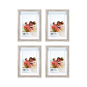Malden 4-Pack 4" x 6" Matted Photo Frames