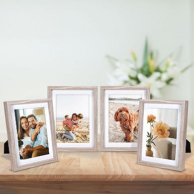 Malden 4-Pack 5" x 7" Matted Photo Frames